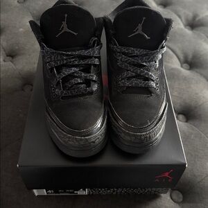 Jordan 3 Retro Black Cat  GS  Size 4.5Y